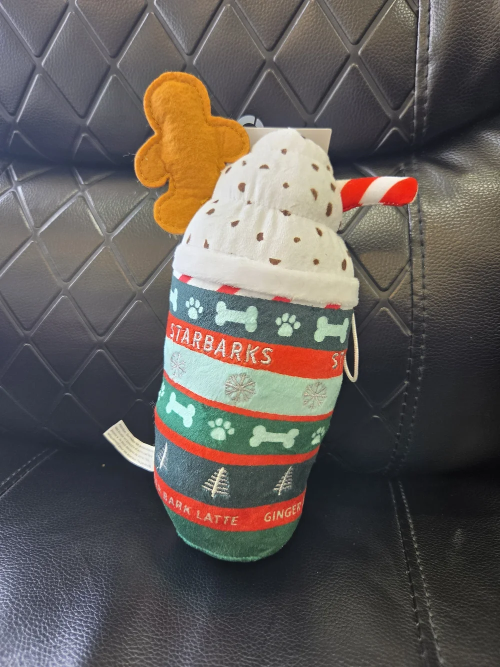 Holiday Gingerbread Puppy Latte Plush Toy